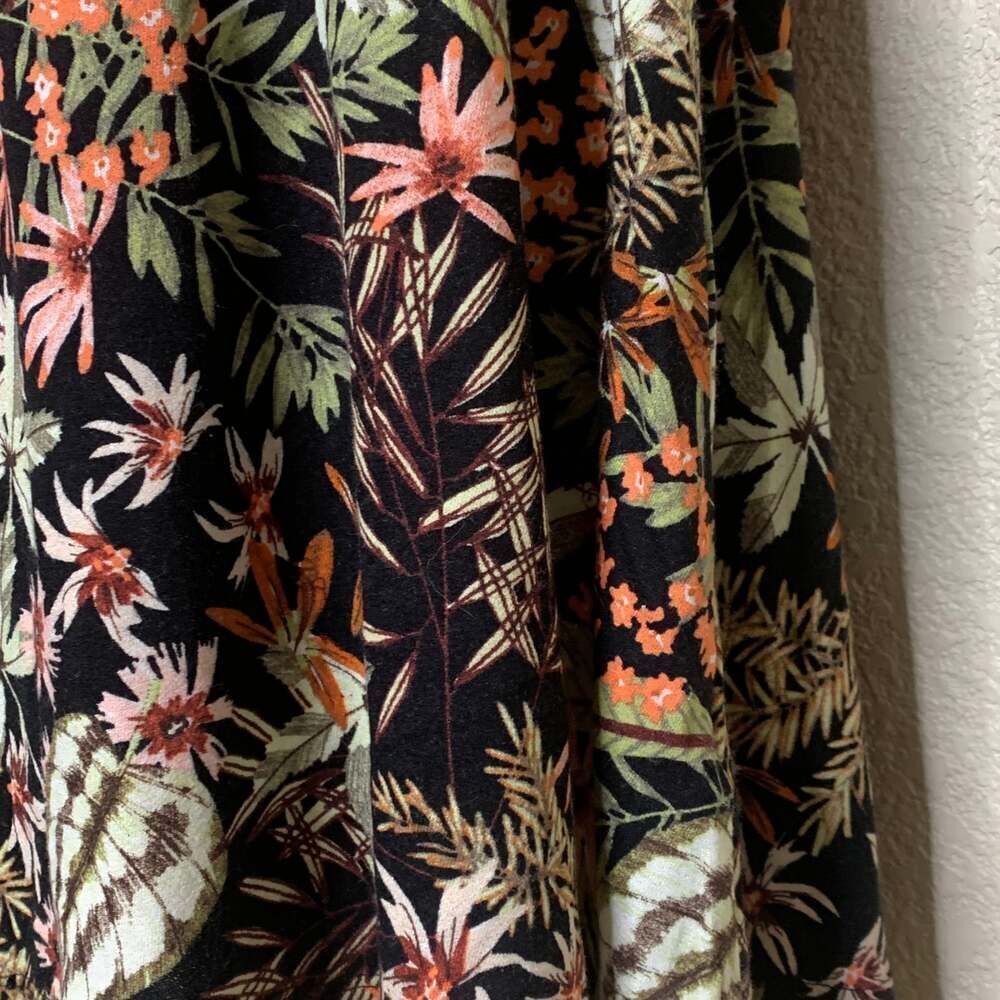 Dark tropical print dress Xhilaration - Picture 4 of 11